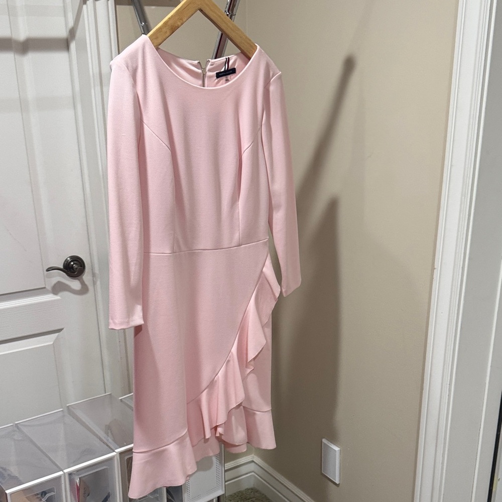 Tommy Hilfiger Soft Pink Long Sleeve Dress